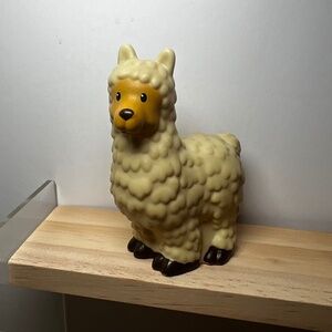 Fisher Price Little People Tan LLama Alpaca Fuzzy Animal Figure